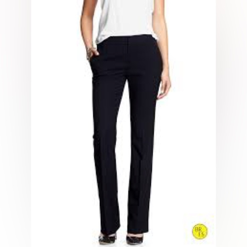 Banana Republic Women’s Black Pinstripe Trousers Pants Martin Fit Size 8